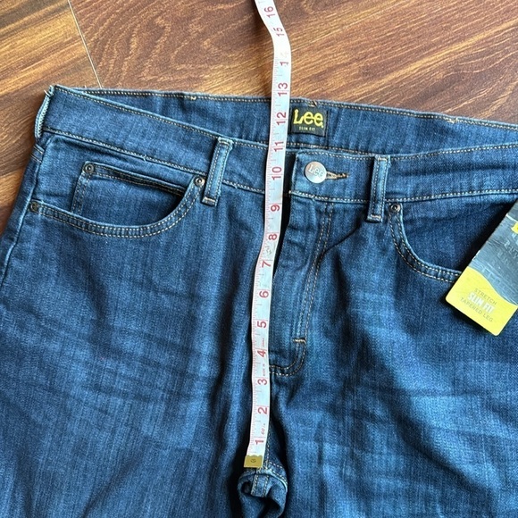 LEE Men’s Stretch Slim Fit Tapered Leg Deep Wash size 36 x 30 - Picture 6 of 8